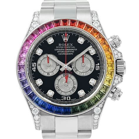 rolex regenbogen diamanten|rolex rainbow 116599.